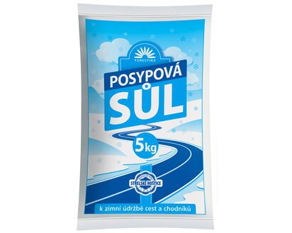 FORESTINA Posypová soľ granulovaná 5kg zrná 1-6mm