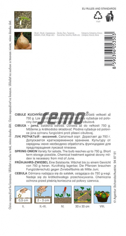 Semo Cibuľa kuchynská jarná  ´Globo´