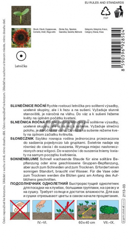 Semo Slnečnica ročná ´Claret F1´