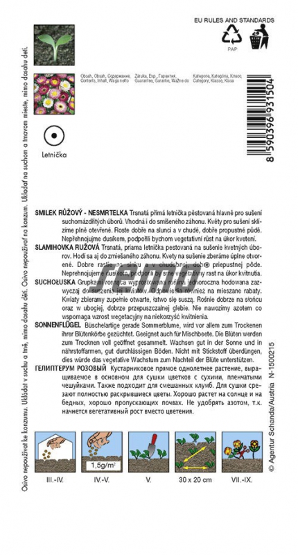 Semo Slamihovka ružová ´Zmes´