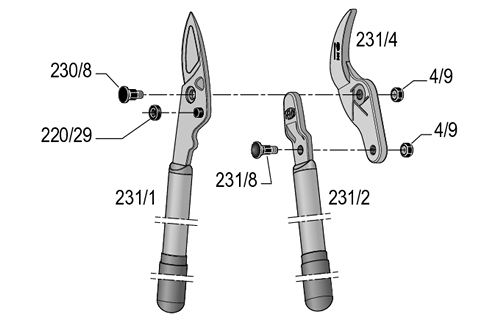 Felco 4/9 matica na stredovú skrutku