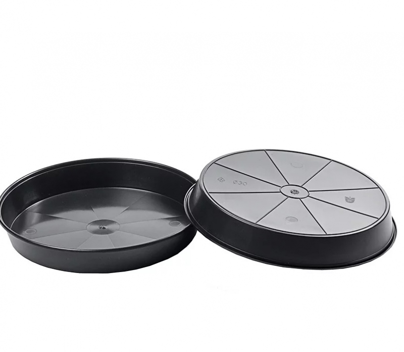 Miska pod kvetináč  40cm čierna