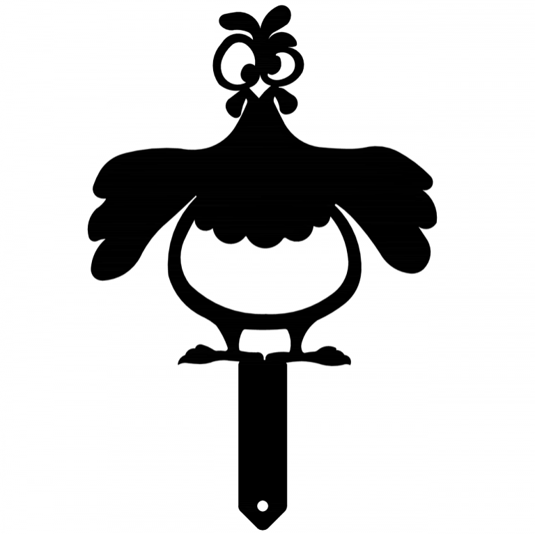 Záhradný zápich – sliepka 15cm