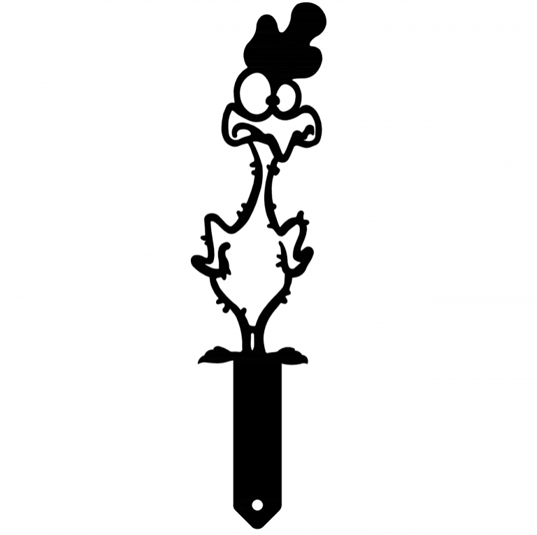 Záhradný zápich – ošklbaný kohút 30cm