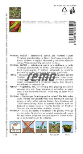 Semo Paprika ročná ´Dráky F1´