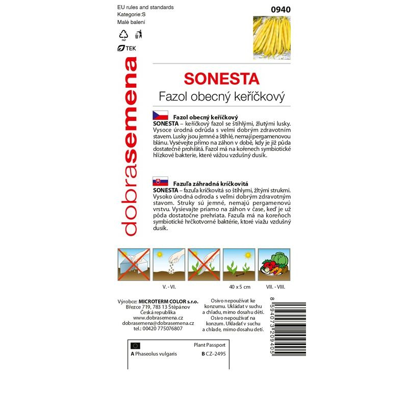 Dobrá semena Fazuľa záhradná kríčkovitá ´Sonesta´