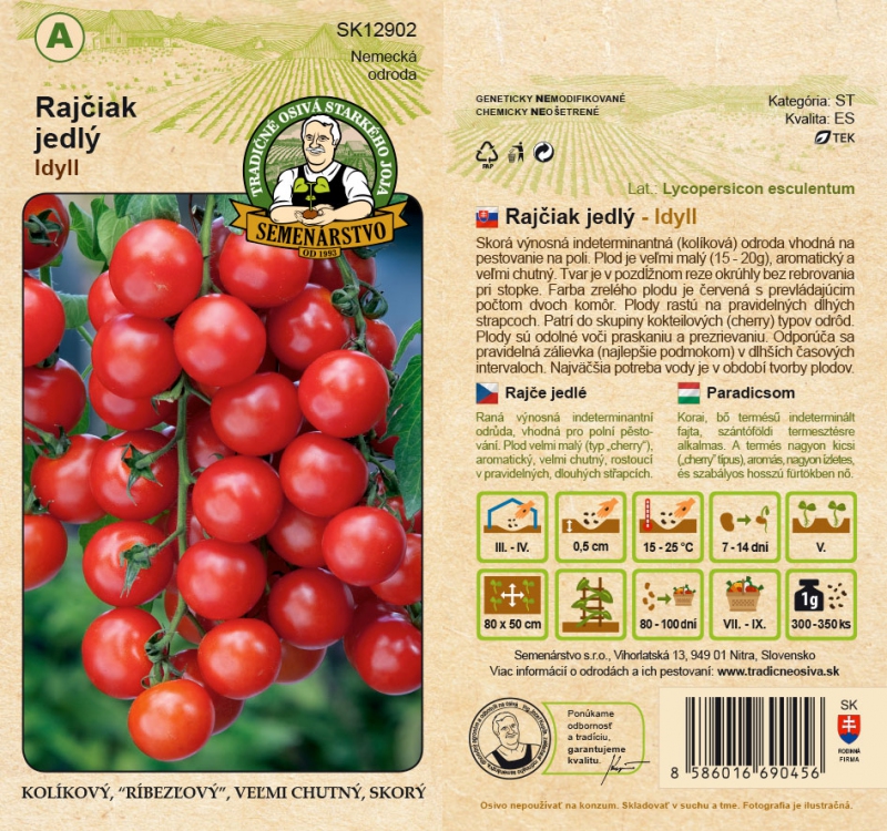 Semenárstvo Rajčiak jedlý ´Idyll´
