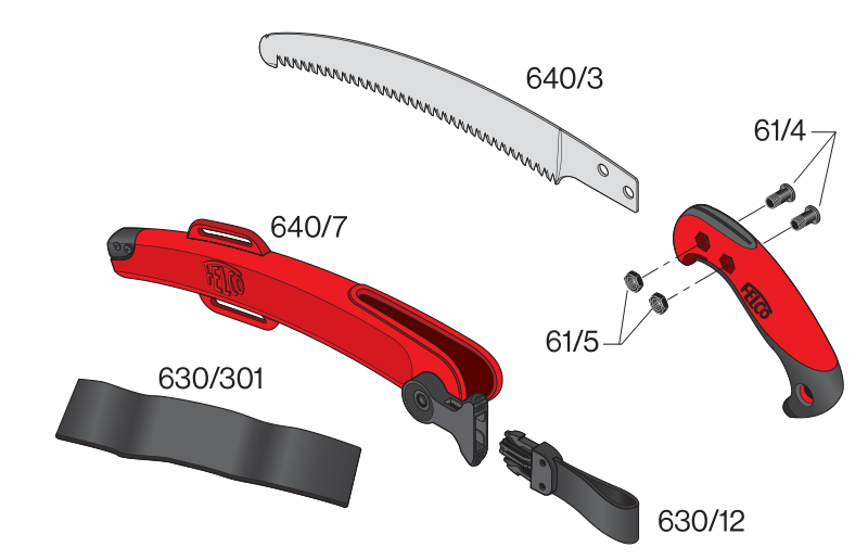 FELCO 640 Pílka so zahnutým plátom (27cm)