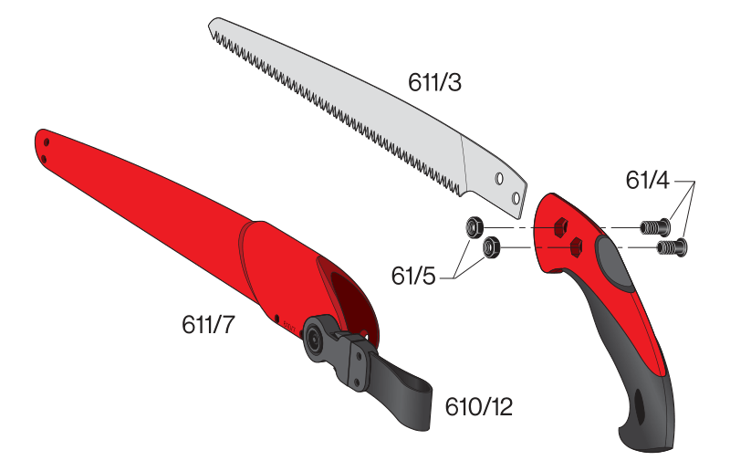 FELCO 611  Prerezávacia pílka - plát 33 cm