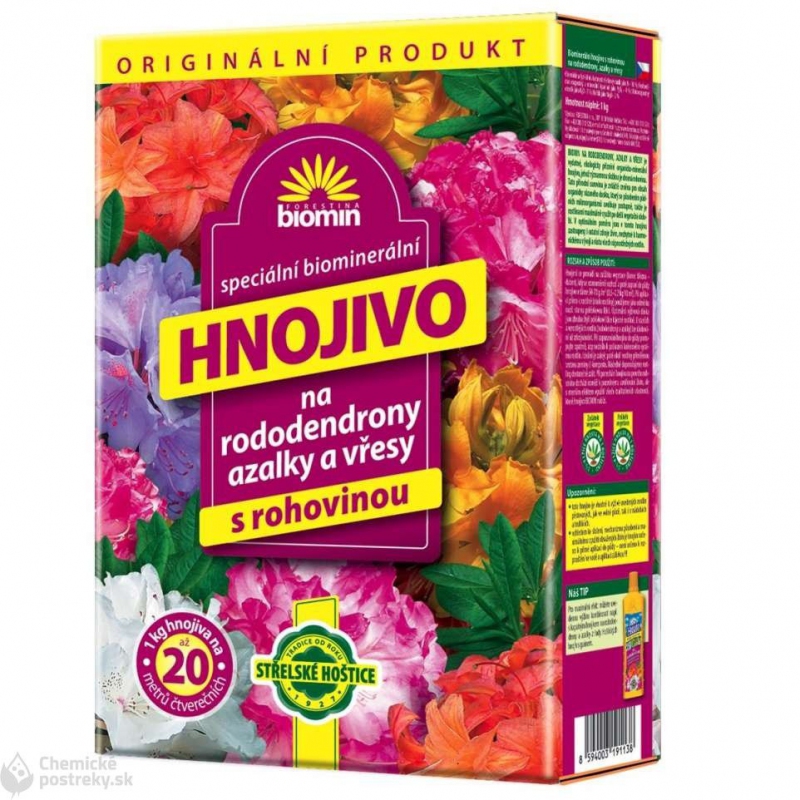 Forestina Organicko - minerálne hnojivo na rododendróny, azalky a vresy s rohovinou 1kg