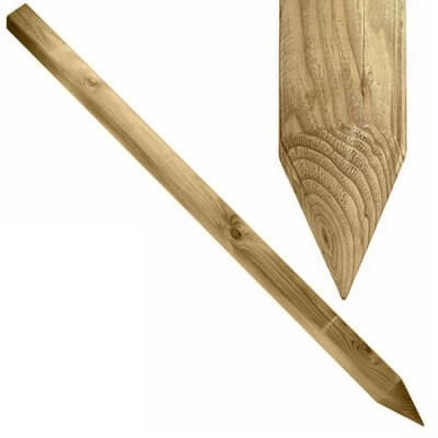 Oporný kôl s hrotom priemer  5cm - výška 250cm