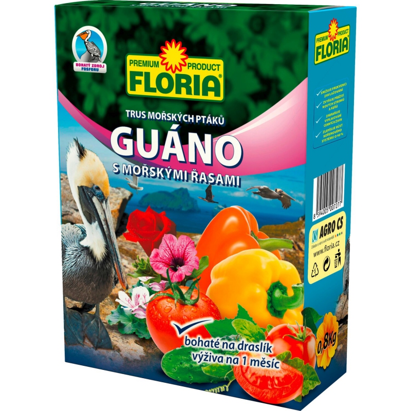 FLORIA Guano s morskými riasami 0,8 kg
