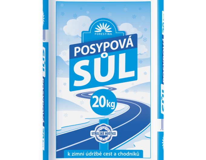 FORESTINA Posypová soľ granulovaná 20kg zrná 1-6mm