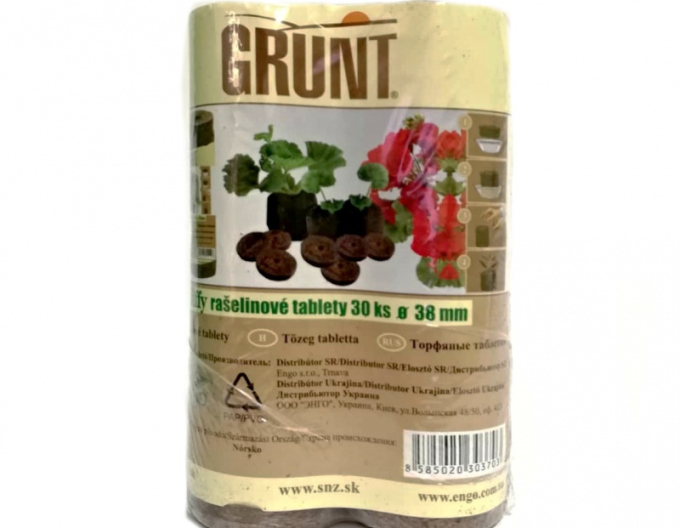 Grunt - Rašelinové tablety 38mm 30ks