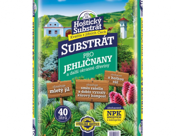 Hoštický Substrát na ihličnany a okrasné dreviny 40l