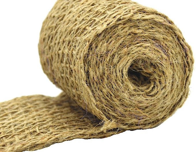 Jutová stuha natur 6cmx1m metráž