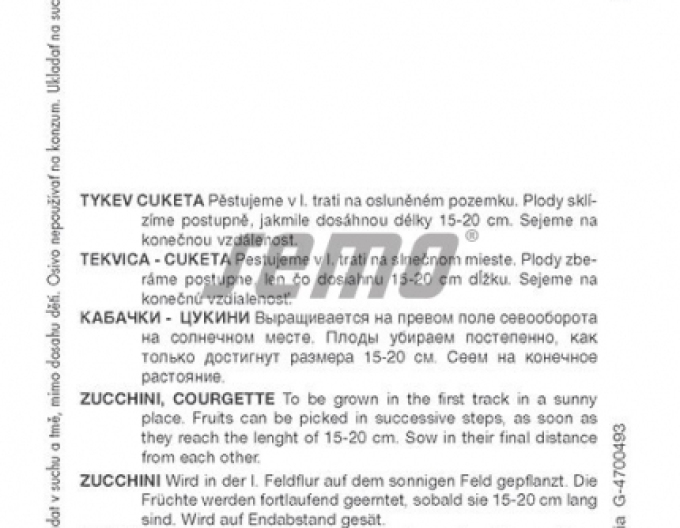 Semo Tekvica cuketa  ´Orelia F1´