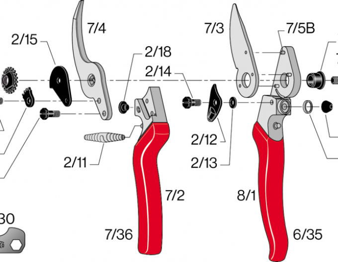 Felco 7/6 skrutka protiostria