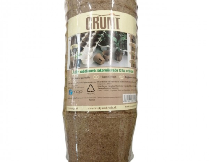 Grunt - Rašelinové zakoreňovače 12ks priemer 10cm