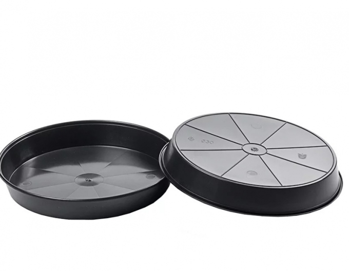 Miska pod kvetináč  40cm čierna