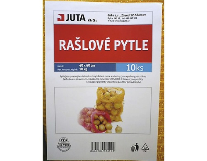 Rašlové vrece bez úväzku 10kg 40x60cm 10ks