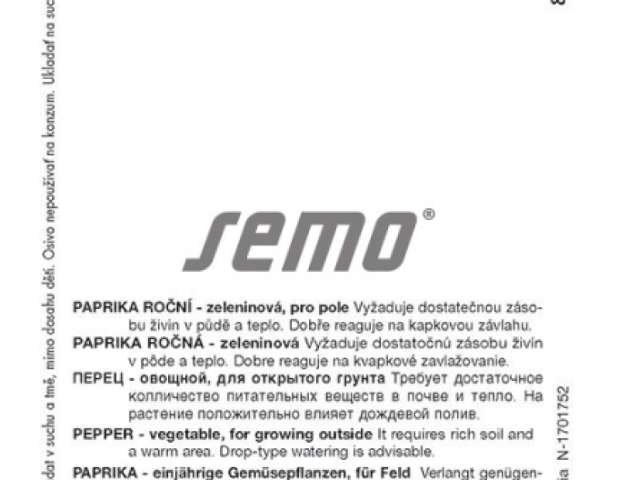 Semo Paprika ročná ´Slovakia´