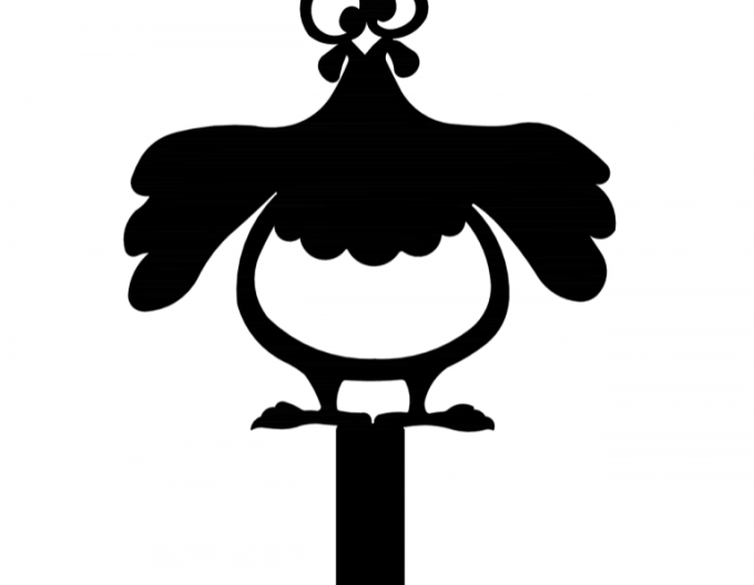 Záhradný zápich – sliepka 30cm