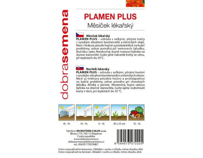 Dobrá semena Nechtík lekársky ´Plamen Plus´