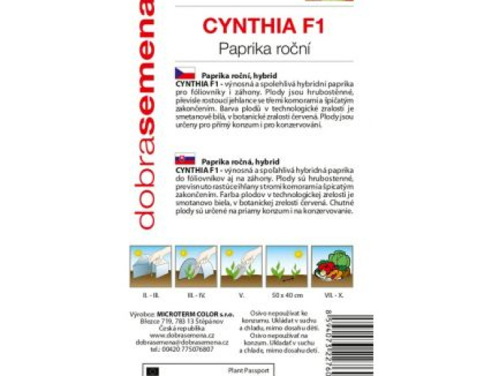 Dobrá semena Paprika ročná ´Cynthia F1´