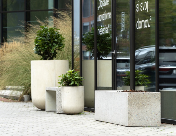 Kvetináč Terratico Fusion Oslo M Pearl