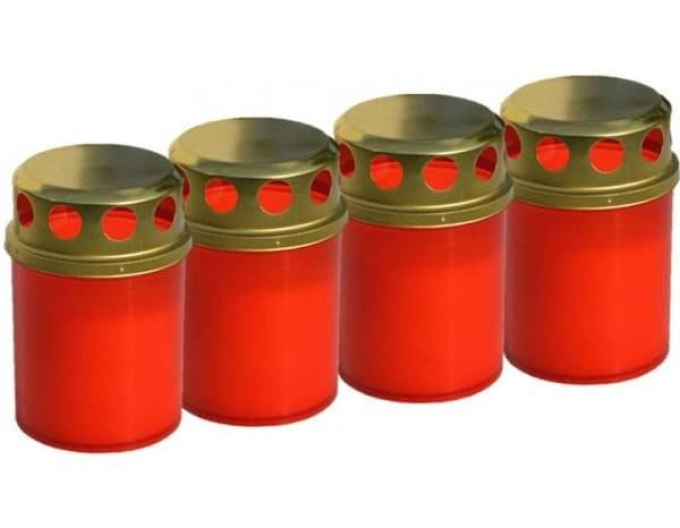 Kahanec plastový červený 40ks