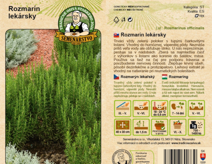 Semenárstvo Rozmarín lekársky