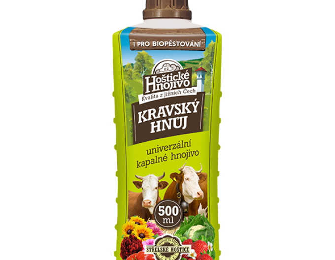 Hoštické hnojivo kvapalný kravský hnoj 0,5l