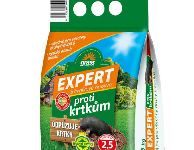 Expert Trávnikové hnojivo s účinkom proti krtkom 5 kg